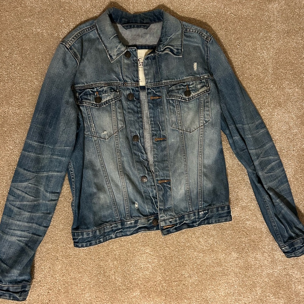 Distressed Hollister Denim Jacket